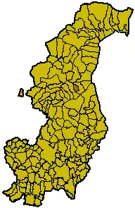 Locatie van Mezzegra in Como (CO)