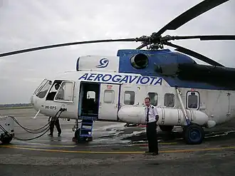 Een Mil Mi-8 van Aerogaviota