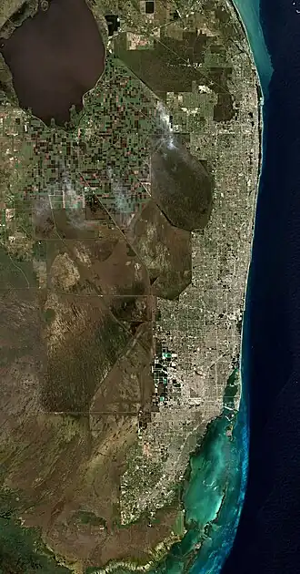 Satellietfoto Groot-Miami