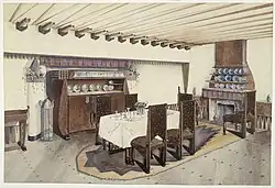 Eetkamer ontworpen door Michel de Klerk ca 1916 Centraal Museum