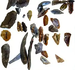 Microlieten (opgravingen Stevoort 2009)