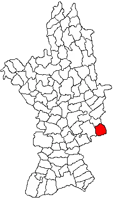 Kaart van Mihăești