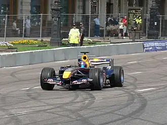Aleshin tijdens Moscow City Racing in 2008