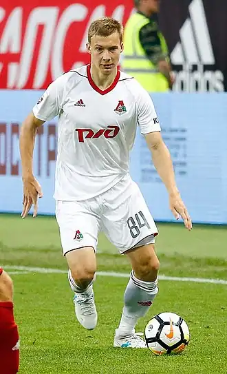 Lysov in 2017 als speler van Lokomotiv Moskou