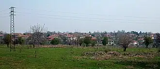 Uitzicht op het dorp Miltsjina Laka, verbonden aan de gemeente Gramada