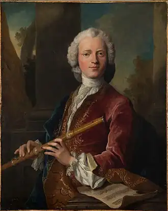 Portret van Michel Blavet door Henri Millot