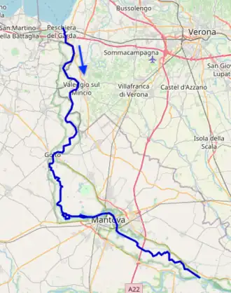 Loop van de Minicio.