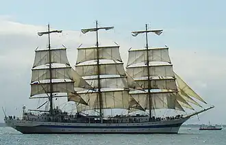 De Mir tijdens Sail de Ruyter in Vlissingen, 27 augustus 2007
