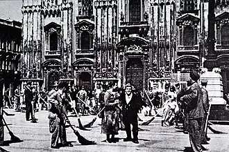 Een scène uit Miracolo a Milano