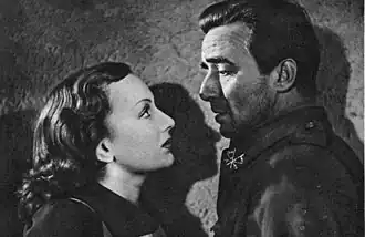 Mireille Balin en Fosco Giachetti in Les Cadets de l'Alcazar (1940)
