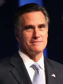 Voormalig  Gouverneur  Mitt Romney  uit Massachusetts  Republikeinse Partij