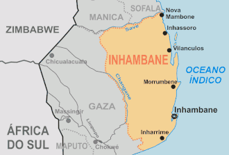 Kaart van Inhambane