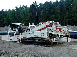 Zeefinstallatie voor de wegenbouw