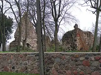 Kerkruïne in Moczyły