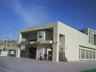 Stationsgebouw van station Modi'in Centraal