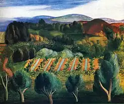 Provence, landschap, 1918