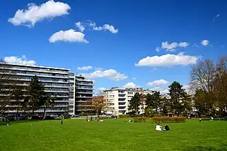 Het Albertpark aan de Edmond Machtenslaan