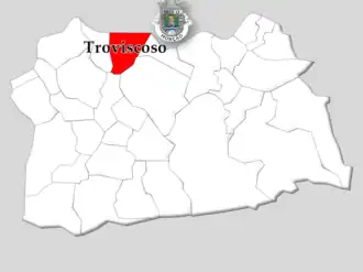 Kaart van Troviscoso