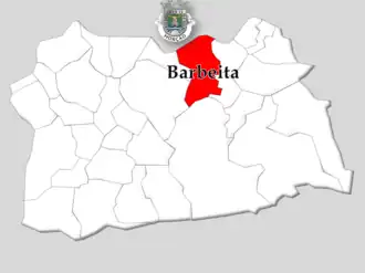 Kaart van Barbeita