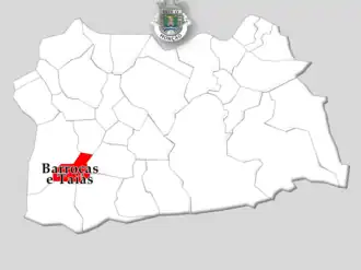 Kaart van Barroças e Taias