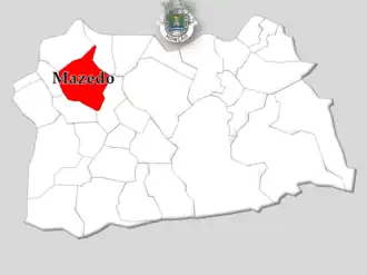 Kaart van Mazedo