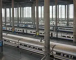 Overzicht van het station Atocha