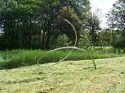 "Spiraalobject" (monolinear), kunstwerk van Maarten Manson. (1977) (genomen in 2012)