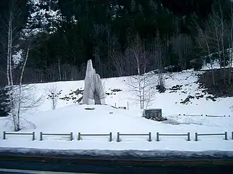 Monument ter herdenking van de slachtoffers van de tunnelbrand