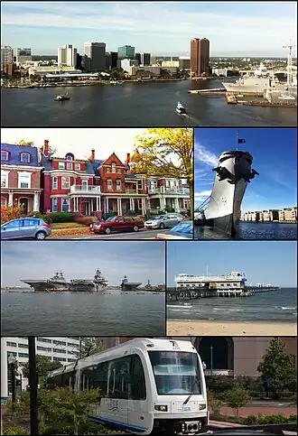 Een collage van Norfolk
