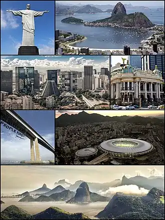 Een collage van Rio de Janeiro