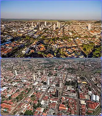 Ourinhos van boven gezien