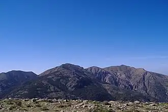 Het massief gezien vanaf Punta San Miali