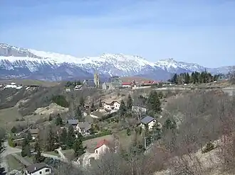 Gezicht op Monteynard