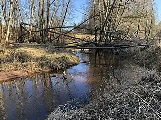 De rivier Mõra bij Kurepalu