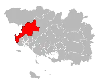 Locatie van het kanton