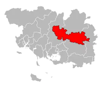 Locatie van het kanton