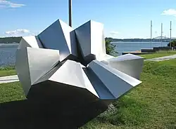 Convergence, aluminium, Jean-Pierre Morin, Promenade Samuel-De Champlain, Quebec