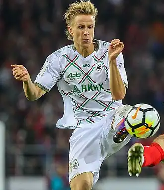 Bauer in 2017 als speler van Roebin Kazan