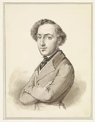 Moritz Calisch (zelfportret; ±1845)