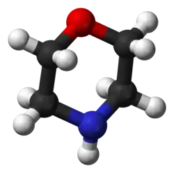 Molecuulmodel van morfoline