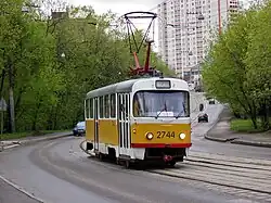 Een Tatra T3 op lijn 7.