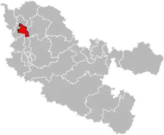 Locatie van het kanton