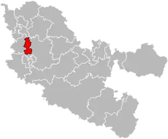 Locatie van het kanton