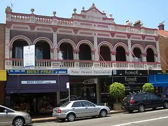 Een klassieke winkelgevel in Mosman