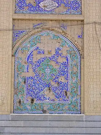 Oorlogsschade aan de moskee