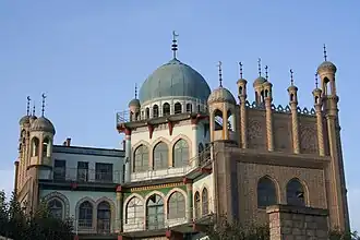 moskee in het centrum van Karasahr