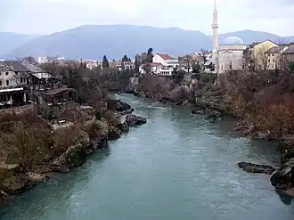 Mostar in het zuiden van Bosnië en Herzegovina.