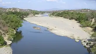 De Motagua in het droge seizoen