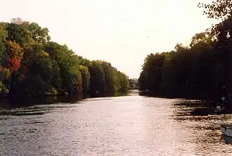 Motala ström bij Motala (stad)