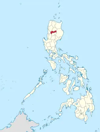 Locatie van Mountain Province in de Filipijnen